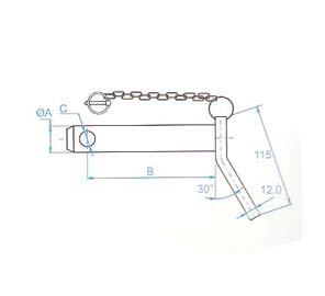 Pin with Handle Linch Pin - Chain Manufacturer from India