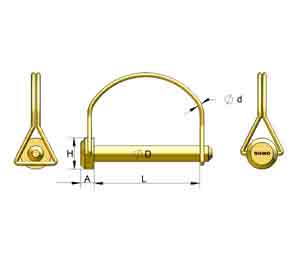 Wire Lock Pin - Round Type Manufacturer from India